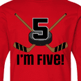 thumbnail image 4 of Inktastic 5th Birthday Ice Hockey Sports Party Boys Long Sleeve Youth T-Shirt, 4 of 5
