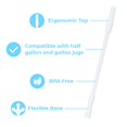 thumbnail image 2 of HydroJug Reusable Straw, Black (Pack of 24), 2 of 6