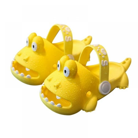 

Bullpiano Bathroom Baby Cartoon Dinosaur Design Soft Bottom Sandals Fashion Korean Style