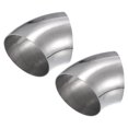 thumbnail image 1 of 2uds OD 3.5" 45 Grados Inoxidable Acero Curva Tubo Escape Codo Tubo, 1 of 7