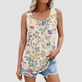thumbnail image 4 of Summer Tops for Women Over 50 Tie Front Women Lace Tops And Blouses Oversized Button Down Shirts for Women, 4 of 6