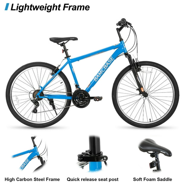 Hiland 26 27.5 29 Inch Mountain Bike, Mens Womens MTB with 21 