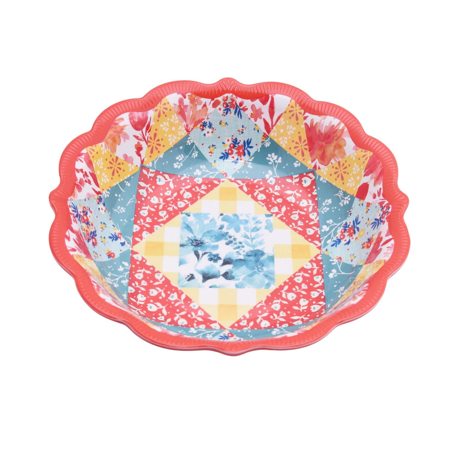Bol à dîner en mélamine Patchwork de The Pioneer Woman 8,8 pouces 1 pièce