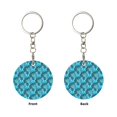 thumbnail image 2 of Naloa Seahorse Print Round Keychain Keychain Key Ring, Key Tag, Key Chain Bulk for Gift Accessories (Round), 2 of 7
