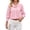 Red -AK13, variant on Women's Striped Button Down Shirts Long Sleeve Smocked Cuffed Ruffle Collar Blouses Spring Work Business Casual Tops Black L