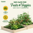 thumbnail image 3 of Greenes Fence Original 48" x 96" x 10.5" Beige Pine and Wood Raised Garden Kit, 3 of 8