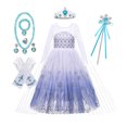 thumbnail image 3 of Vestido de princesa Elsa para niñas, ropa de malla con lentejuelas, de 2 a 10 años, para cumpleaños, Halloween, carnaval, fiesta, disfraz de niñas, 3 of 5