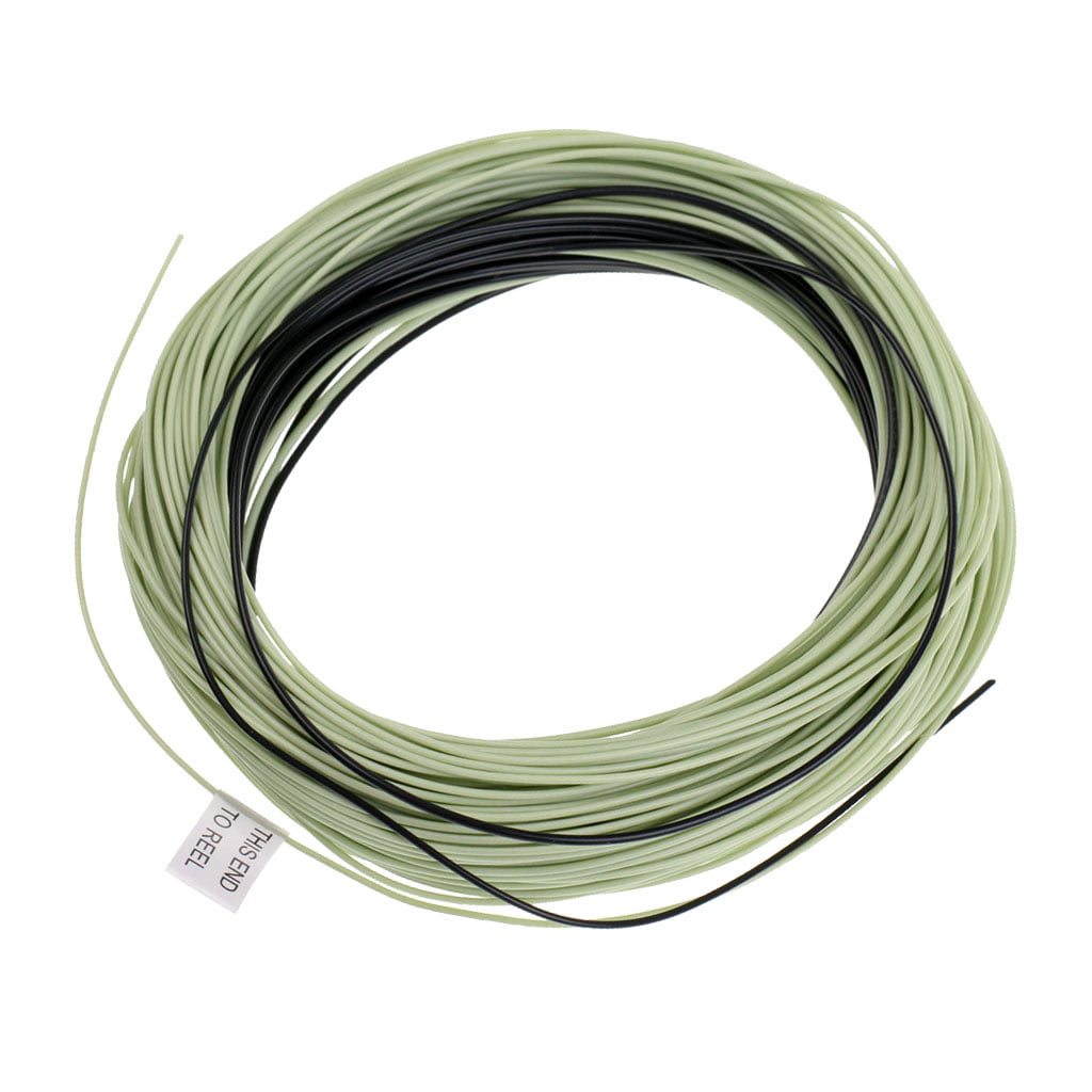 FLY LINE 5 wt WF5F Weight Forward Floating Free 20 lbs Backng Moss Green 