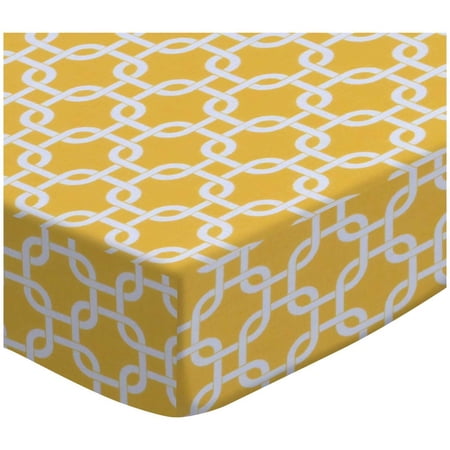 SheetWorld Fitted Sheet (Fits BabyBjorn Travel Crib Light) - Lemon Yellow Links