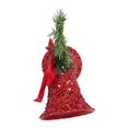 thumbnail image 2 of Doble Campana Holiday Time Con lentejuelas de cristal rojas, 2 of 4