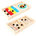 thumbnail image 1 of Wooden Double-Sided Small Ice Ball Curling Game Table Desktop Battle For Kids Family Party Toy, 1 of 1