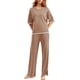 thumbnail image 4 of Lucakuins - Conjuntos informales de 2 piezas para mujer, manga larga, cuello redondo, pantalones de pierna ancha, conjuntos de ropa de calle Lucakuins  moda, 4 of 9