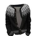 thumbnail image 4 of Jindong Cardigan Tricoté Confortable à Imprimé Floral en Peluche pour Femmes, 4 of 4