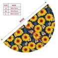 thumbnail image 3 of Rateoe Sunflowers Print Christmas Tree Skirt 36" for Xmas Holiday New Year Party Circle Tree Mat Ornaments Decoration, 3 of 7