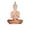Orange, variant on 7'' Buddha Statues Translucent Resin Statue Decoration,Small Seated Buddha Collectibles Indoor Ornaments for Home Temple Diwali Decor[Energy Class A]