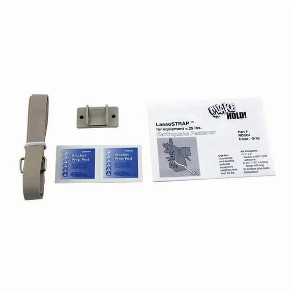 Quakehold! Lasso Strap Fastener, 25 Lbs,Gray RD.S.G.1