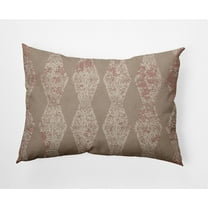 Simply Daisy 14" x 20" Victorian Brown Polyester Decorative Lumbar Pillow