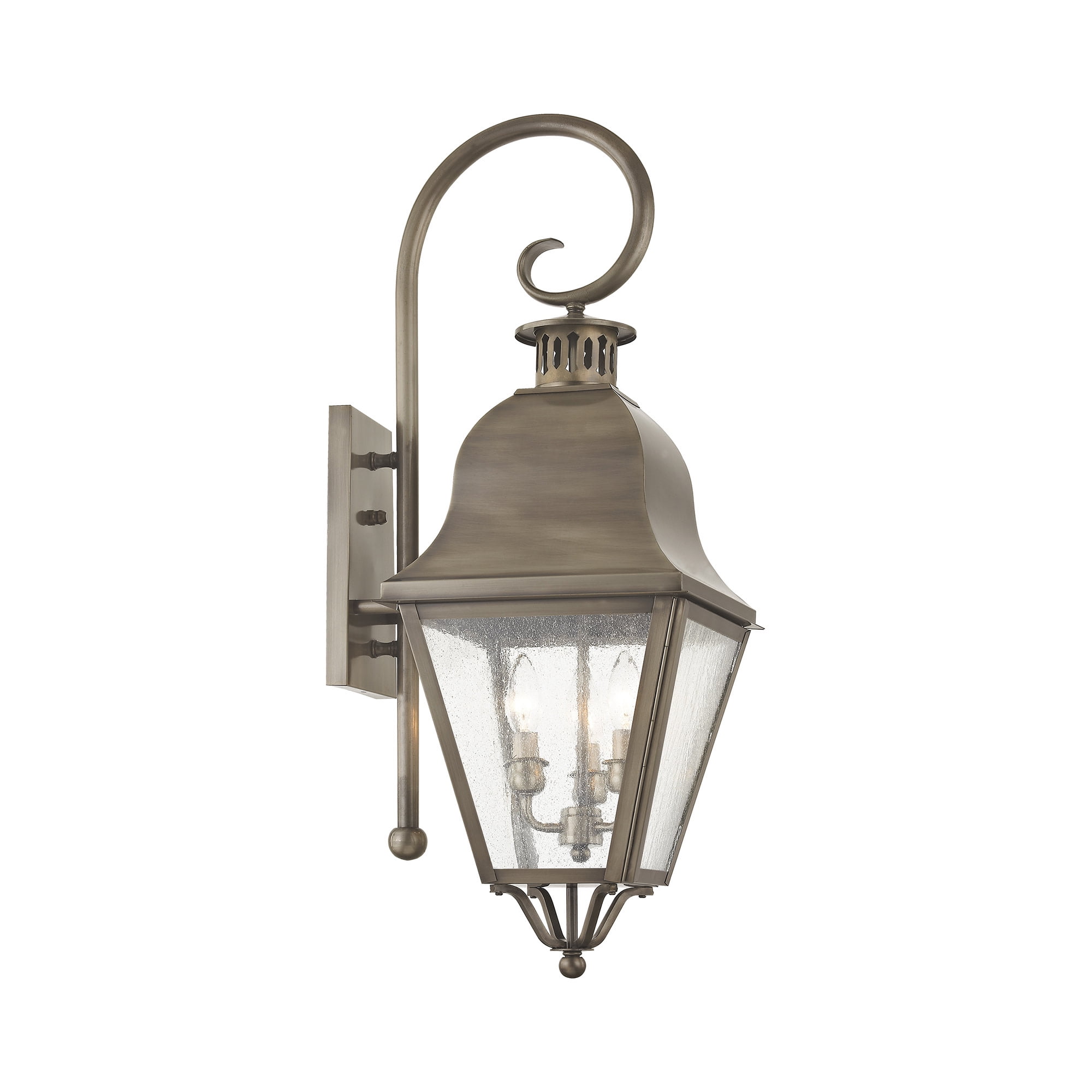 Livex Lighting Amwell 3 Light Outdoor Wall Lantern Walmart Com Walmart Com