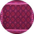 thumbnail image 1 of Ahgly Company Indoor Round Oriental Pink Traditional Area Rugs, 3' Round, 1 of 4