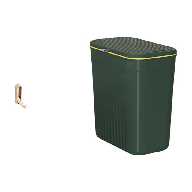 Organizador de pared plegable con ganchos y soporte para papelera que ahorra espacio para baño, armario, cocina, estilo rústico. Ideal para toallas, b