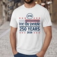 thumbnail image 2 of UngA 250 Years American Anniversary 250th Independence Day Men Shirts (White,L), 2 of 5