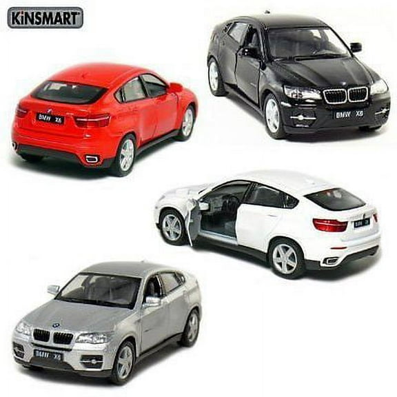 Set of 4: Kinsmart  5" BMW X6 SUV 1:38 Diecast Model Toy Car