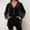 Black, variant on Dpytoraw Women's Fleece Hoodie, Long Sleeve Pullover for Streetwear Daily Green L