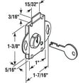 thumbnail image 2 of Steel, Brass Plated Deadbolt lock, 2 of 4