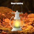 thumbnail image 4 of LED Lanterns Decor, Kerosene Lamp Lanterns Decorative Indoor Outdoor, Hanging Lantern Decorative Candle Lanterns for Weddings, Halloween Christmas Western Party Decorations Camping Decor White, 4 of 6