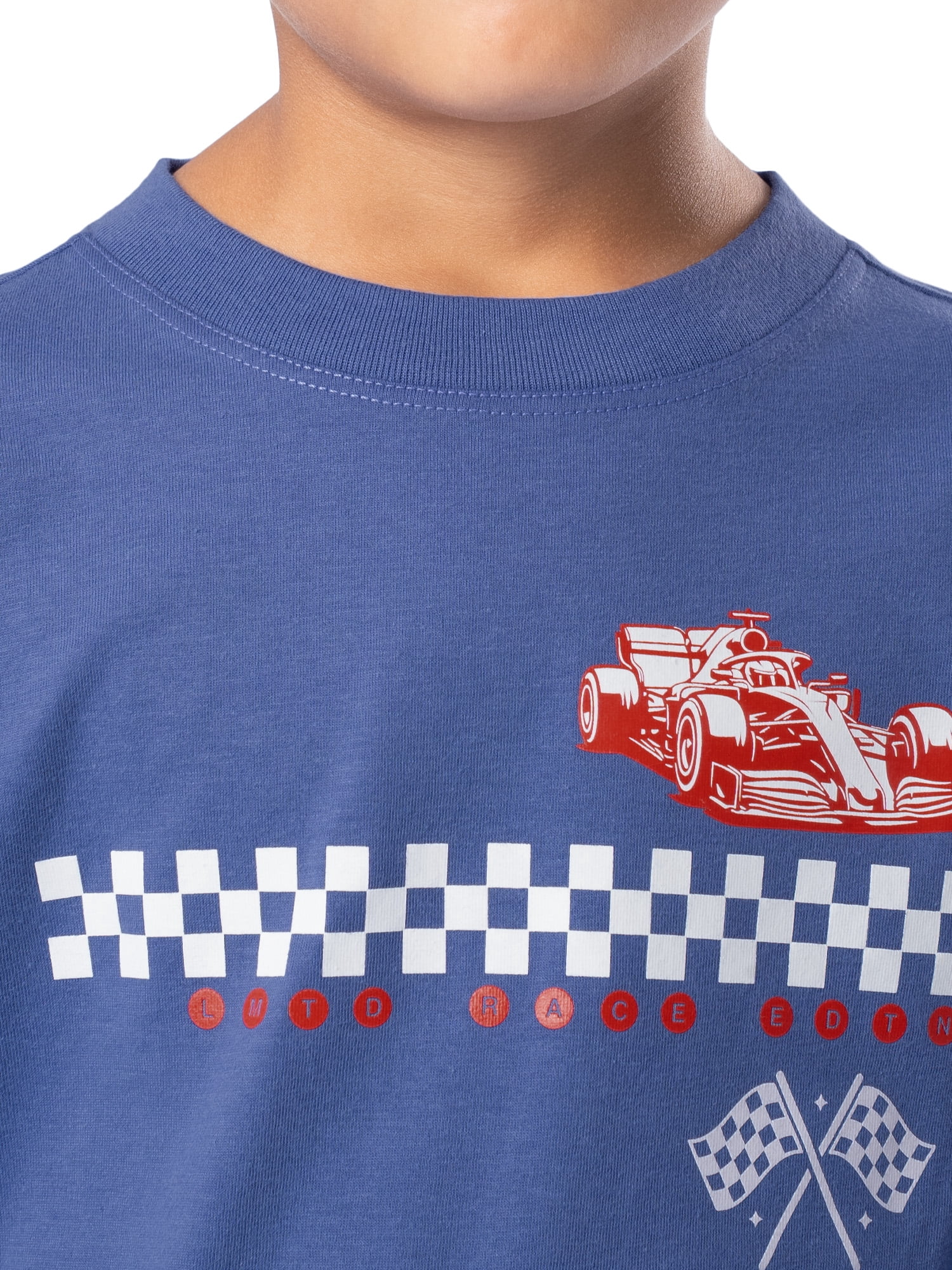 Wonder Nation Boy's Long Sleeve Elevated Graphic T-Shirt, Sizes 4-18 & Husky