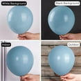 thumbnail image 2 of Dusty Blue Balloons 50 pcs 12 Inch Matte  Grey Blue Balloons for Graduation Baby Shower Gender Reveal Under the Sea New Born Birthday Party Decorations Blue-F55, 2 of 11