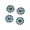 Blue, variant on 10PCS 14mm Sunflower-Shaped Rhinestone Claw Up Buttons Crystal Glass Stone Button for Clothes Decoration Sewing Buttons Apparel DIY Accessories
