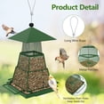 thumbnail image 3 of Djiypn Bird Feeders for Outdoors Squirrel Proof - Collapsible Plastic/Iron Hanging Feeder, Easy to Fill for Garden Yard Patio, Ideal for Bird Lovers & Outdoor Enthusiasts, 3 of 9