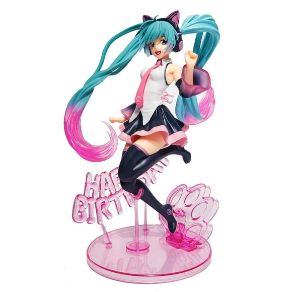 Hatsune Miku Cat Ear Artist Birthday Figure Model Collection Model Toy Anime Cartoon Game Fit Model 8.67 inch
