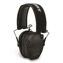 Walker's Lightweight Shooting Range Razor Slim Electronic Quad Ear Muff, Black
