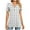 White1, variant on Jalioing Women's Short Sleeve Summer Tops Print V Neck Button Tunic Shirts Loose Casual Summer Blouses Clothes