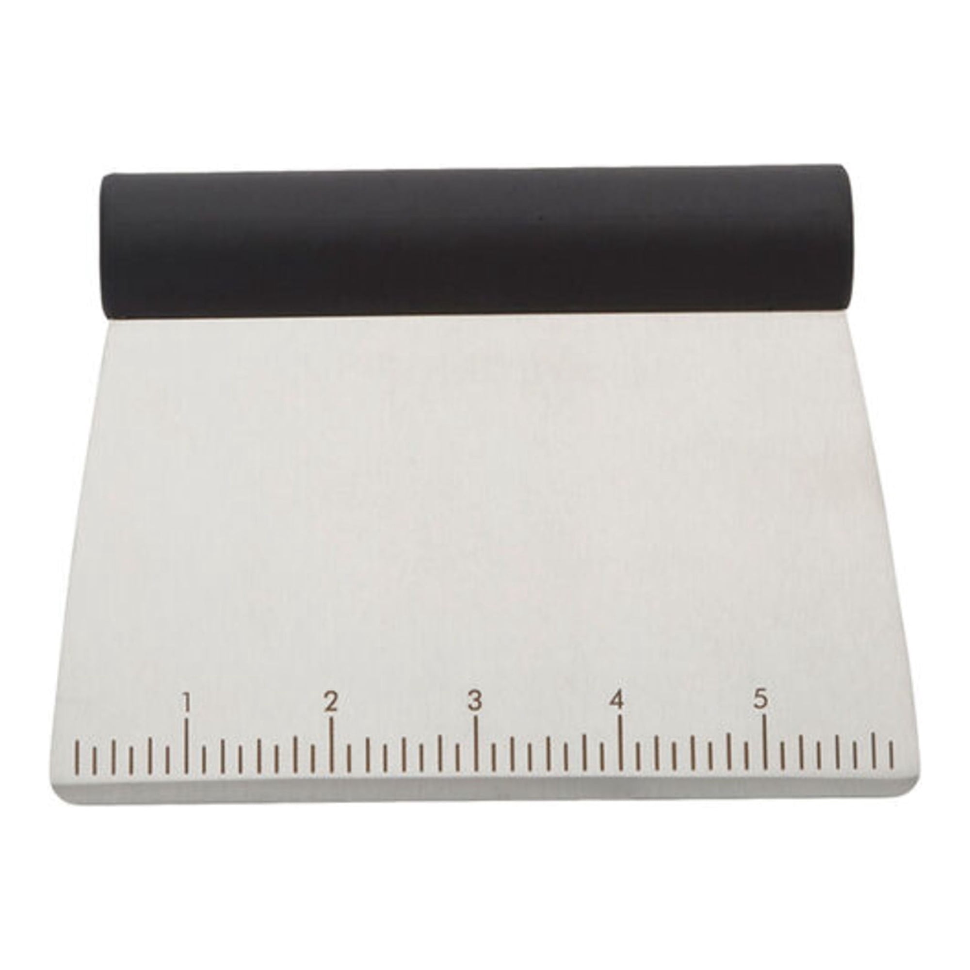 Kitchenaid All-Purpose Stainless Steel Dough Pastry Scraper/Chopper/Cutter with Measurement Scale, 6-Inch, Black