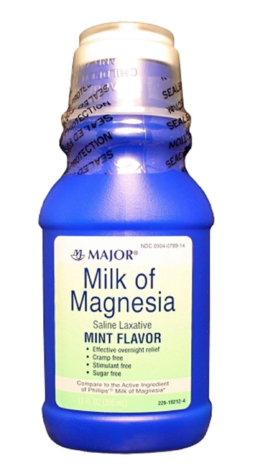 MAJOR MILK OF MAGNESIA MINT MAGNESIUM HYDROXIDE8 white 12OZ