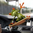 thumbnail image 4 of Wuztai Christmas Frog Car Pendant, Rearview Mirror Hanging Ornament for Backpack Keychain, Holiday Gift Accessory, 4 of 4