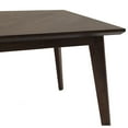 thumbnail image 2 of Cid Vein 83 Inch Rectangular Dining Table, Angled Tapered Legs, Rich Brown, 2 of 9