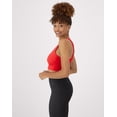 thumbnail image 5 of Hanes Moves Women's Crop Sports Bra, Racerback Holly Berry Red 2XL, 5 of 10