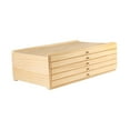 thumbnail image 3 of Organizador de caja de almacenamiento de artistas cinco cajones de cinco cajones portátiles contenedor de caja de almacenamiento de arte resistente pa, 3 of 9