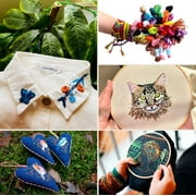 MRSTY Embroidery Thread Floss 150 Colors Friendship Bracelet String Making Bracelets Cross Stitch Kit Supplies Thin Yarn Sewing Patterns Cotton Strings Crochet Braces Wrap Colored Rainbow Crafts