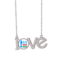 thumbnail image 1 of Je Suis de la Mode Art Déco Hongrois Amour Collier Pendentif Bijoux, 1 of 3