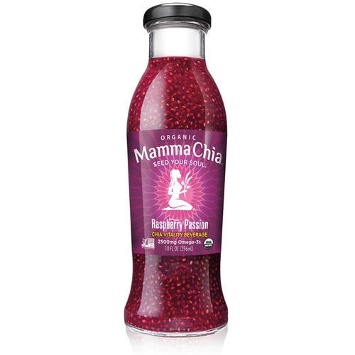 Mamma Chia Seed Your Soul Organic Raspberry Passion Chia Seed Drink, 10