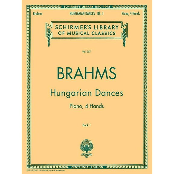 Schirmer's Library of Musical Class Hungarian Dances - Book I: Schirmer Library of Classics Volume 257 Piano Duet, Book 257, (Paperback)