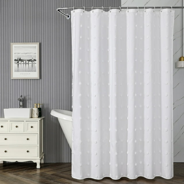 Cortina De Ducha Impermeable De Poli Ster Con Dise O De Flores Cortadas, Ideal Para Ba O De Hotel, Resistente Al Moho Y De F Cil Cuidado, Con Estampado Floral, Ideal Para Decoraci N Del