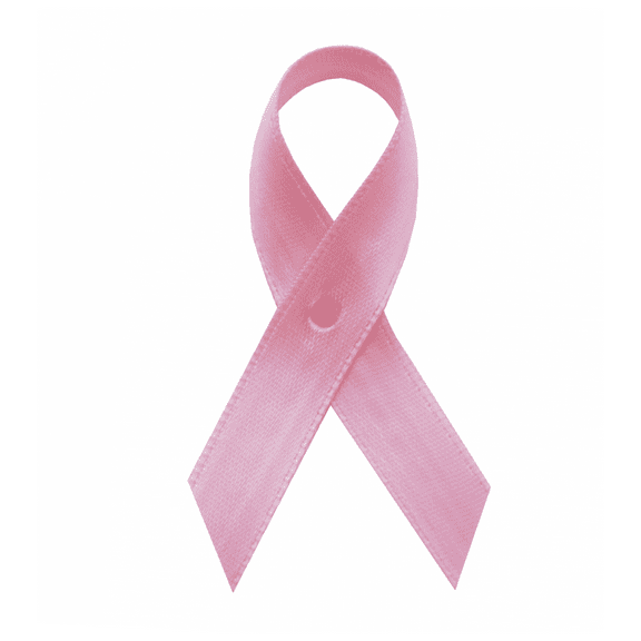 Pink Satin Awareness Ribbons - Bag of 250 Fabric Ribbons w/ Safety Pins