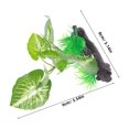 thumbnail image 2 of SHOWERORO Artificial Underwater Plants Natural Style Aquarium Accessories PVC Green 1Pack, 2 of 6