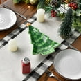 thumbnail image 5 of Waterclor Buffalo Plaid Christmas Trees Merry Xmas Camino de mesa, temporada de invierno, vacaciones, cocina, comedor, decoración de mesa para interior y exterior, hogar, fiesta, decoración, 13.0 x 108.0 in esquí esquí Gafas de esquí, 5 of 5
